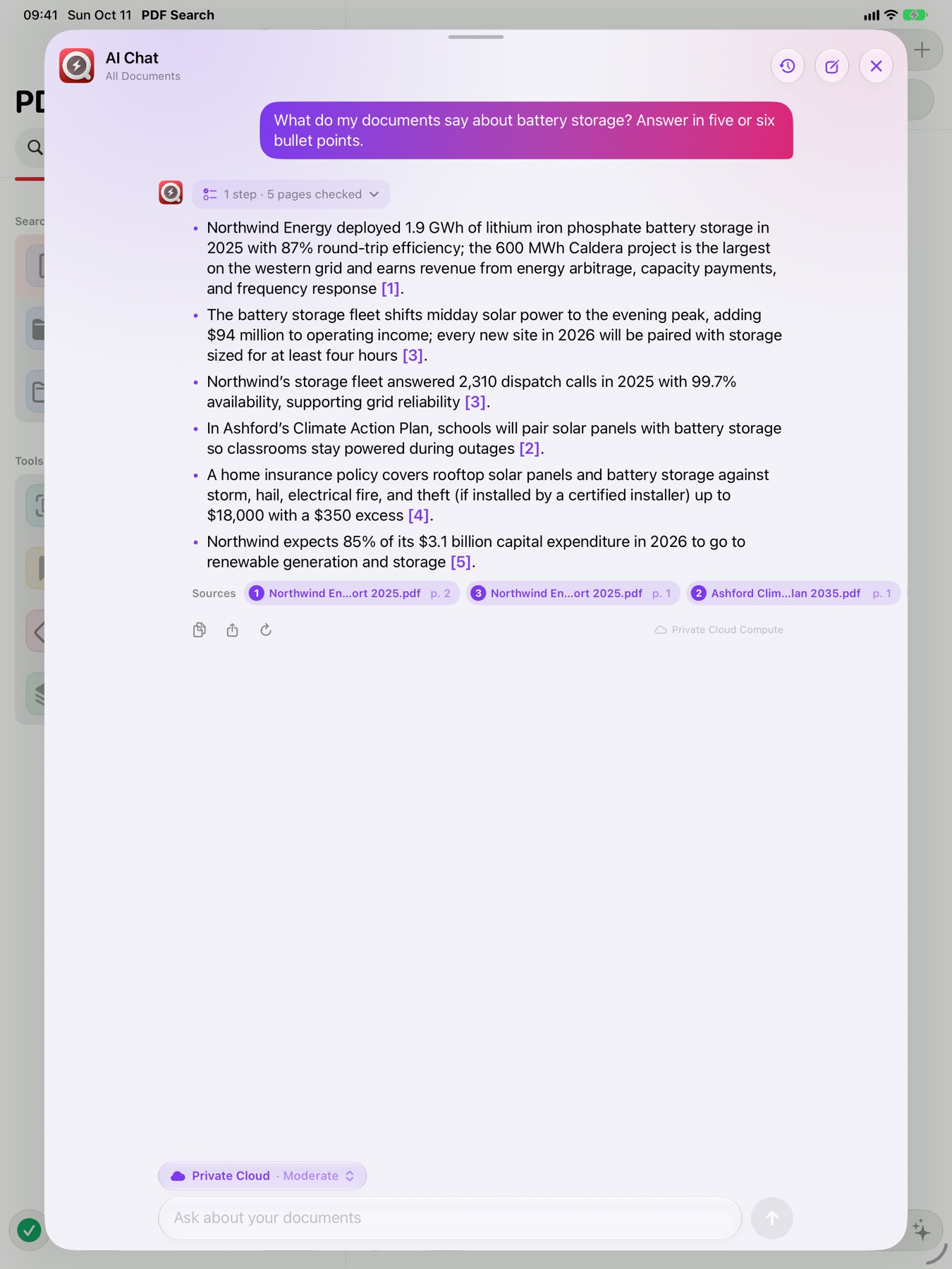 AI Chat on iPad